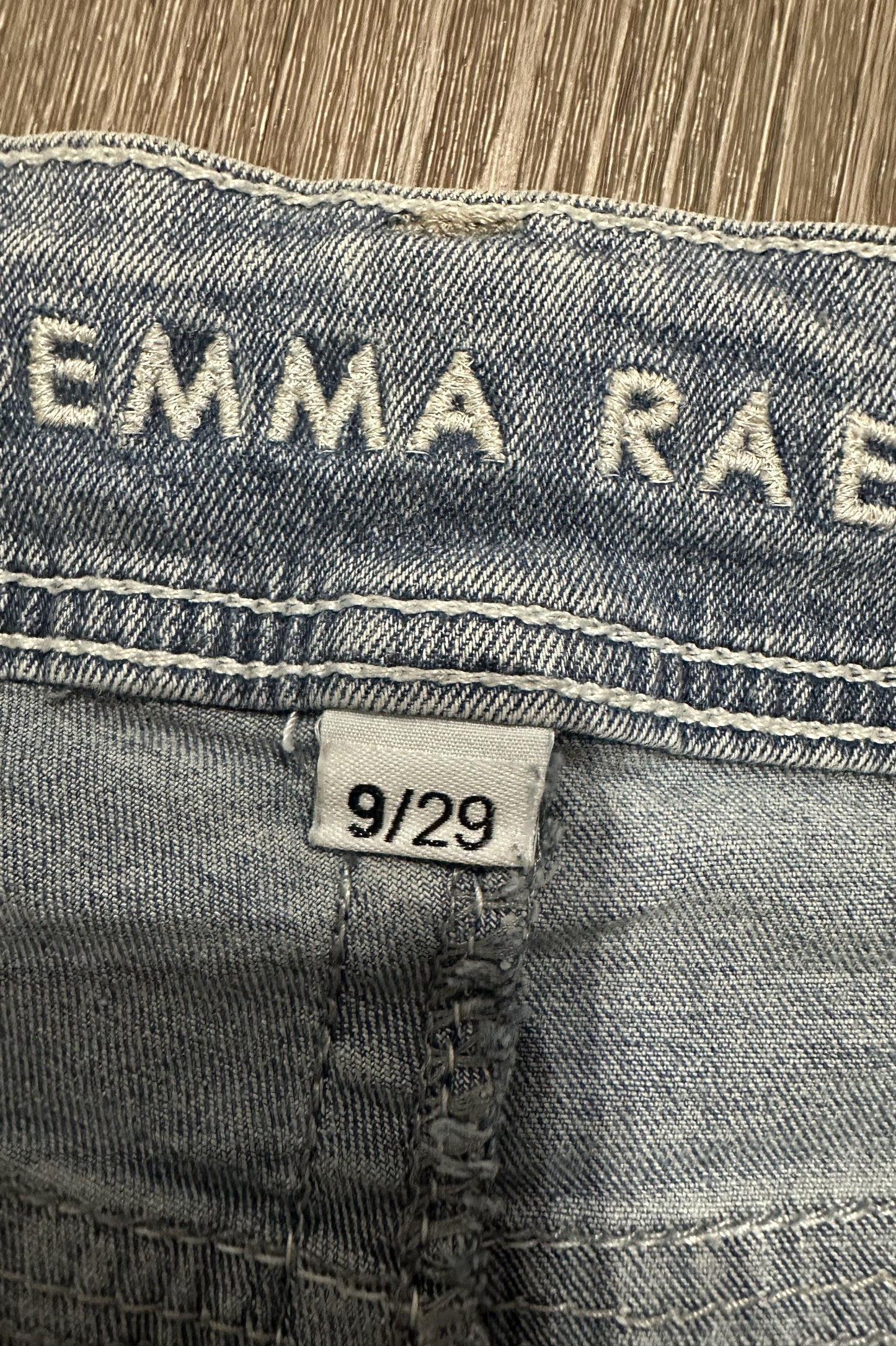 Vintage Embroidered Low Rise Bootcut Gemma Rae Floral Gem Jeans