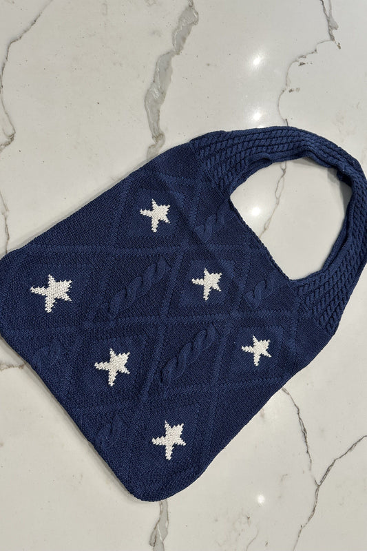 Lexie Star Tote Bag Navy