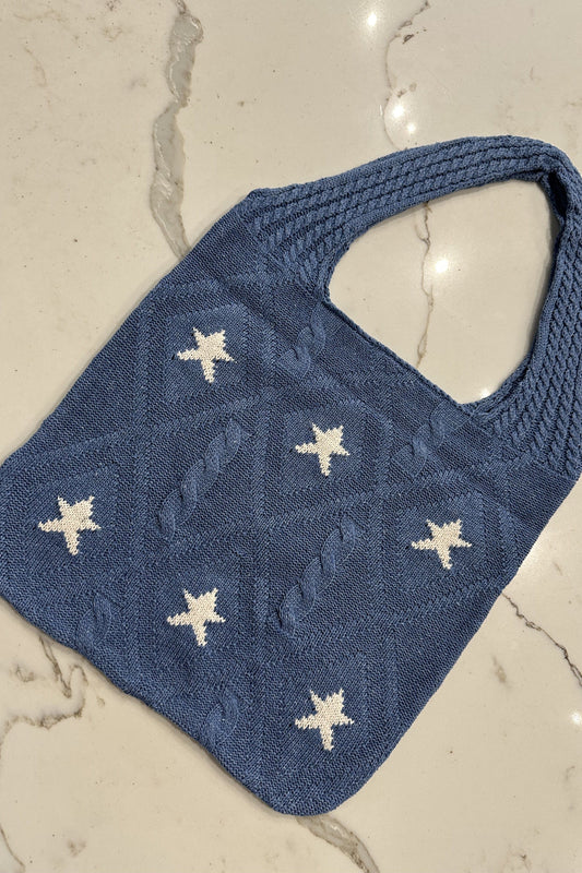 Lexie Star Tote Bag Blue