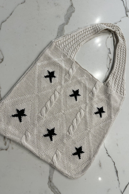 Lexie Star Tote Bag Cream