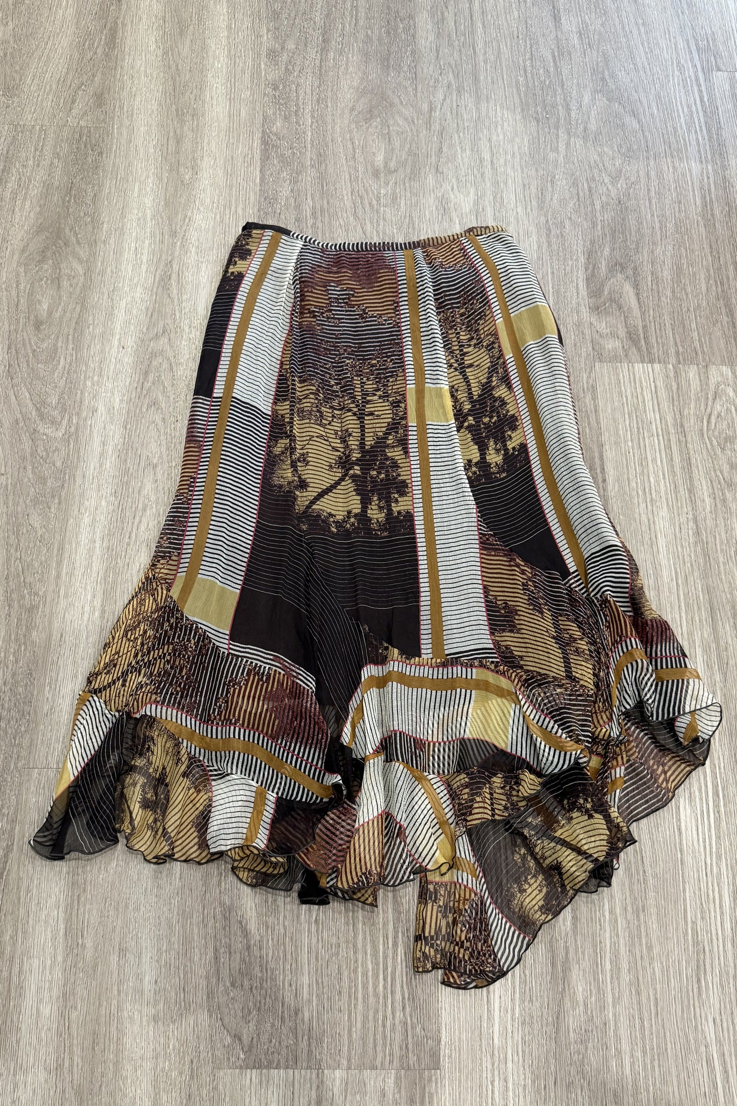 Vintage Bianca Nygard Patterned Maxi Skirt