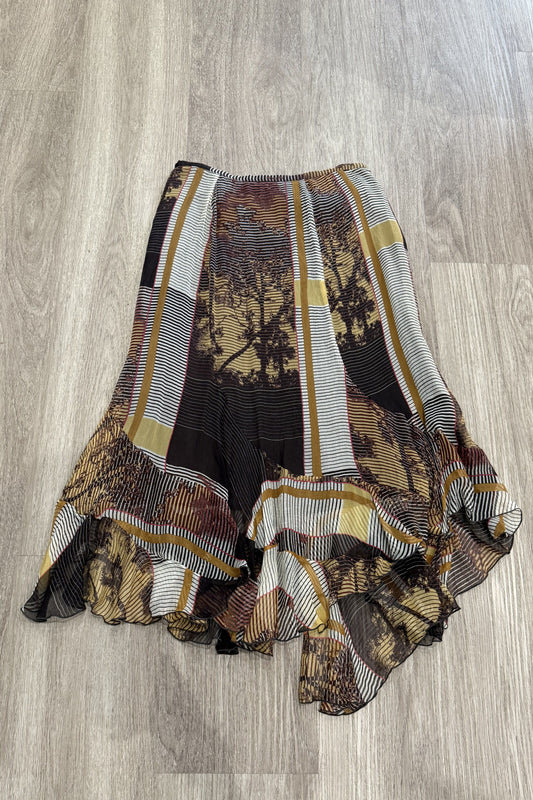 Vintage Bianca Nygard Patterned Maxi Skirt