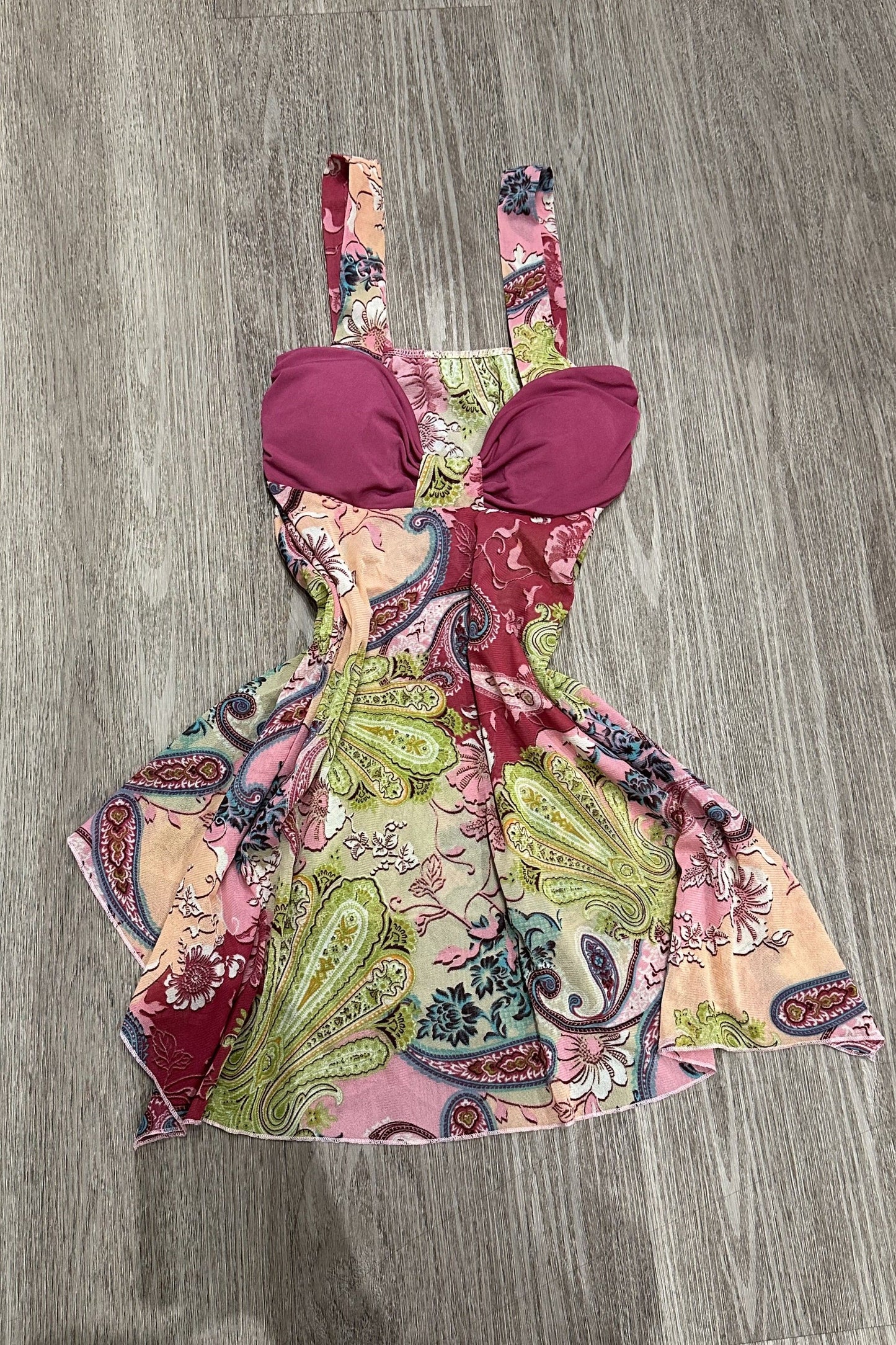 Vintage Paisley Top Pink