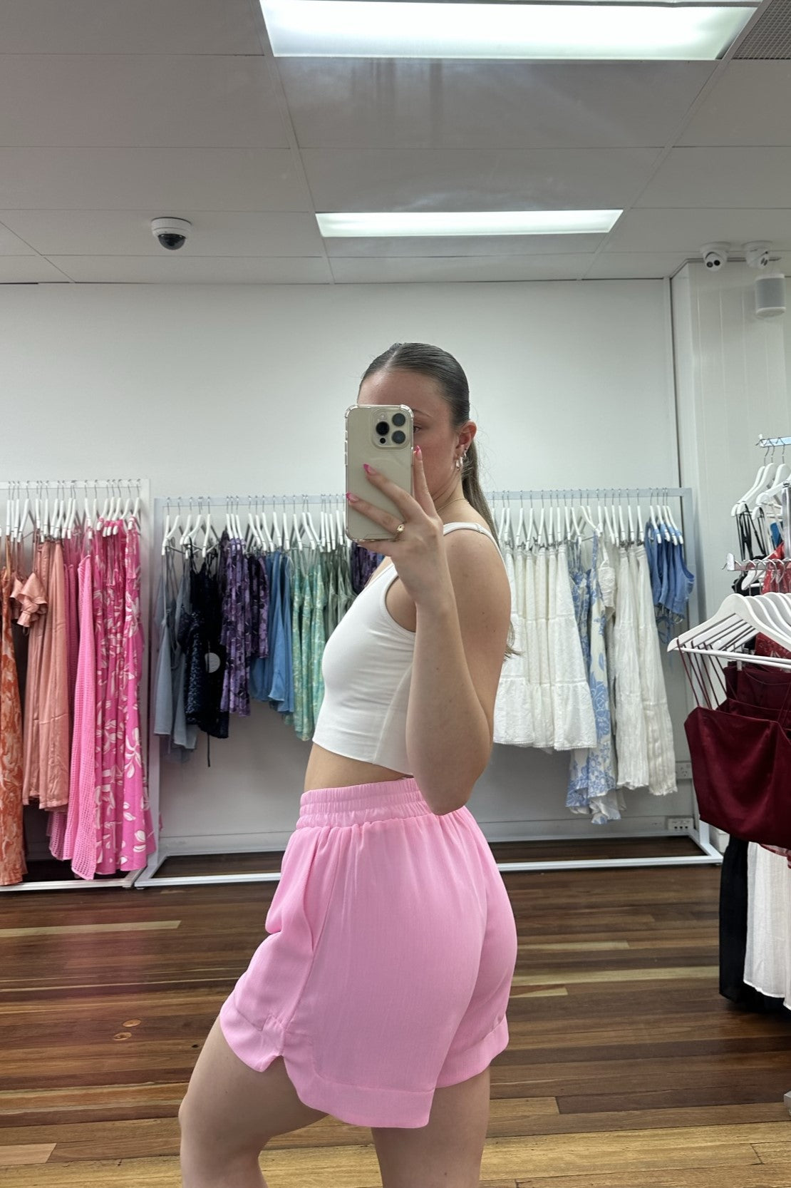 Rebekah Shorts Sheer Pink