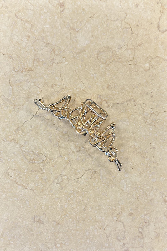 Twisted Metal Gold Claw Clip