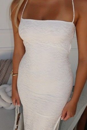 Tyra Lace Maxi Dress White