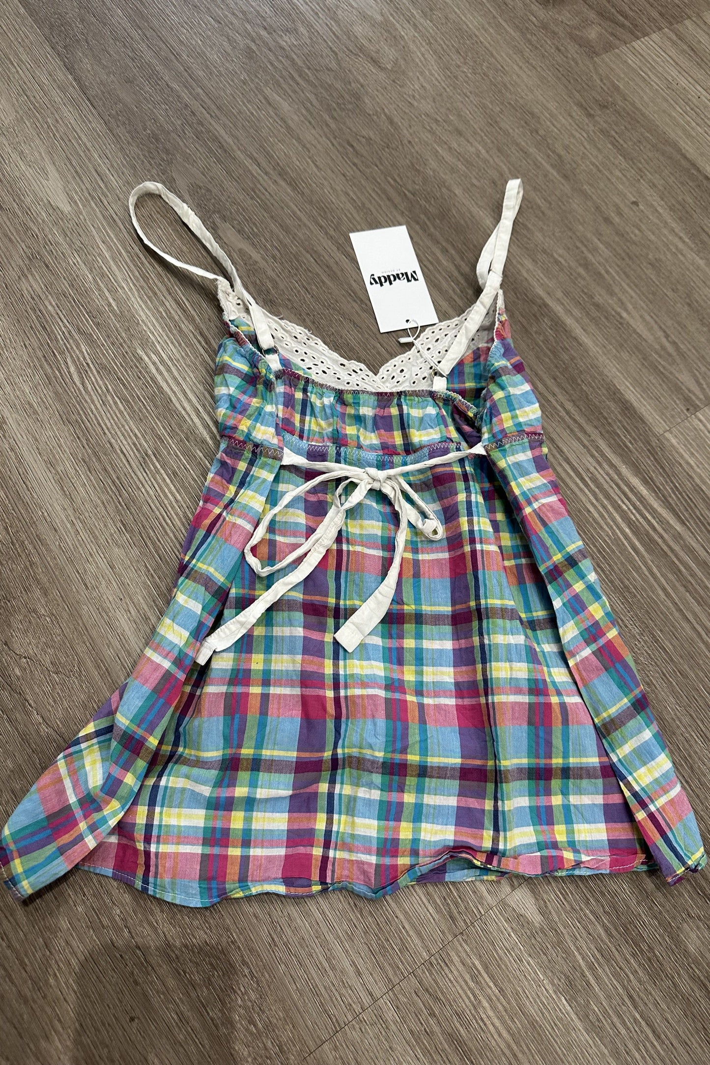 Vintage top checkered rainbow #1