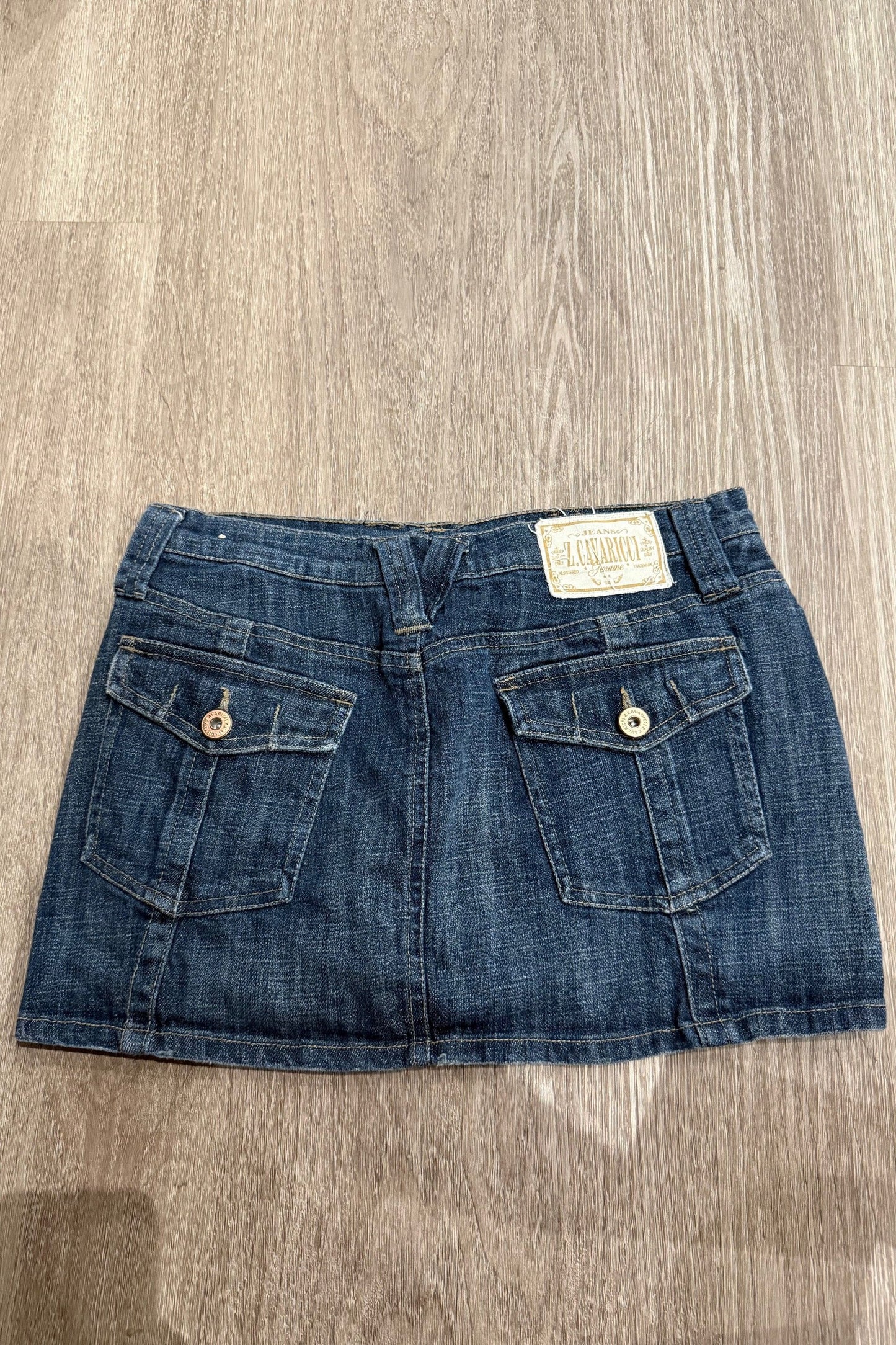 Vintage denim mini skirt Z.CAVARICCI #8