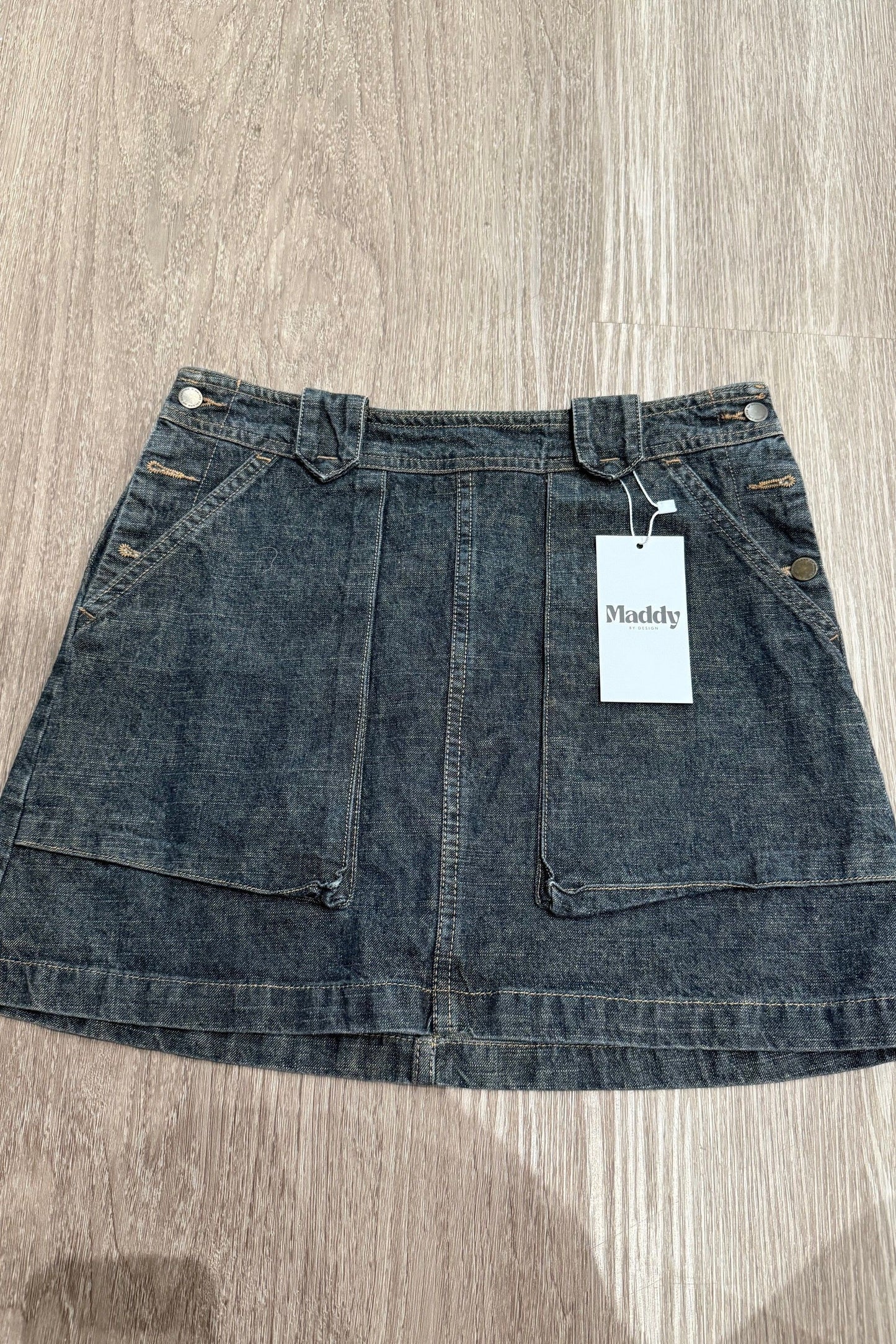 Vintage denim mini skirt #9