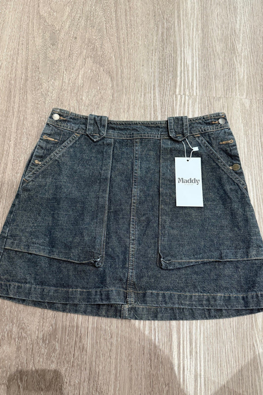 Vintage denim mini skirt #9