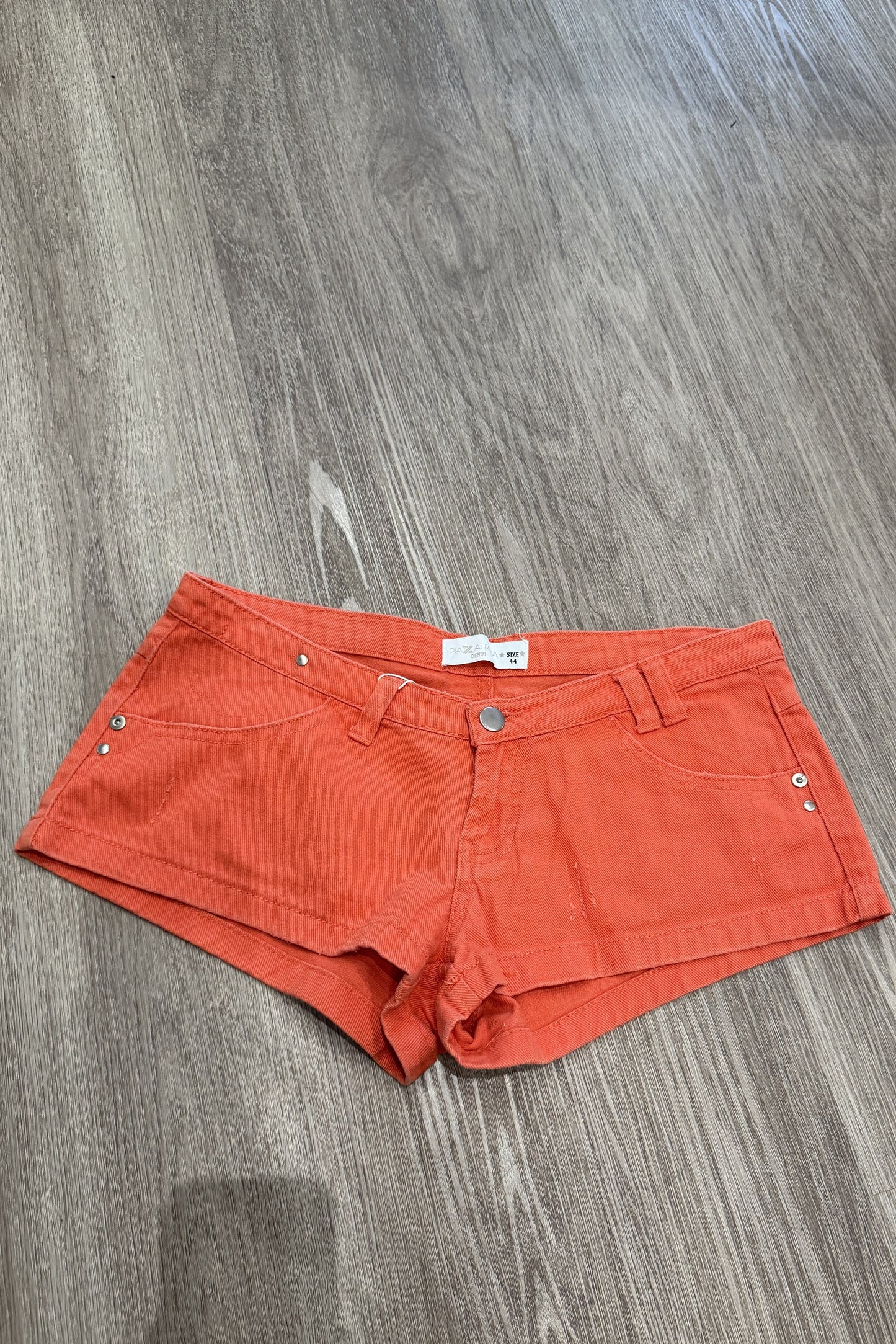 Vintage mini shorts orange #3
