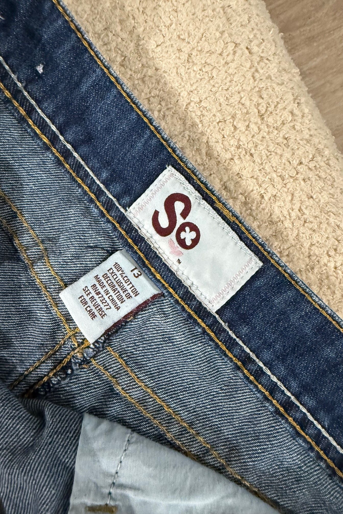 Vintage denim mini skirt So #5