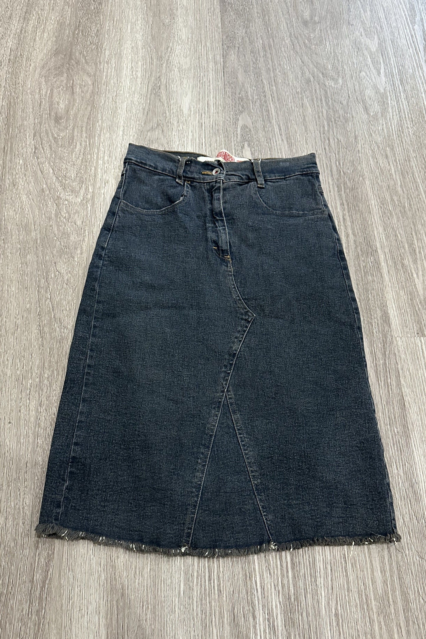 Vintage Denim Midi Skirt