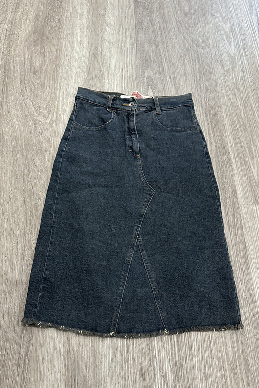 Vintage Denim Midi Skirt