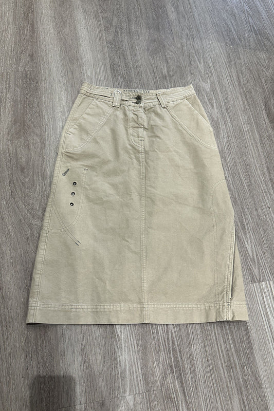 Vintage Midi Skirt Khaki