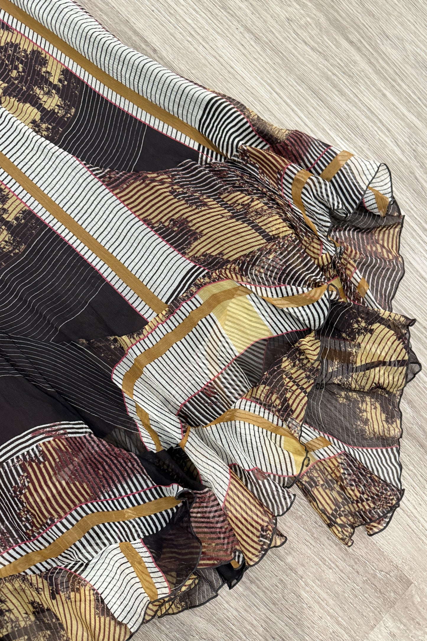 Vintage Bianca Nygard Patterned Maxi Skirt