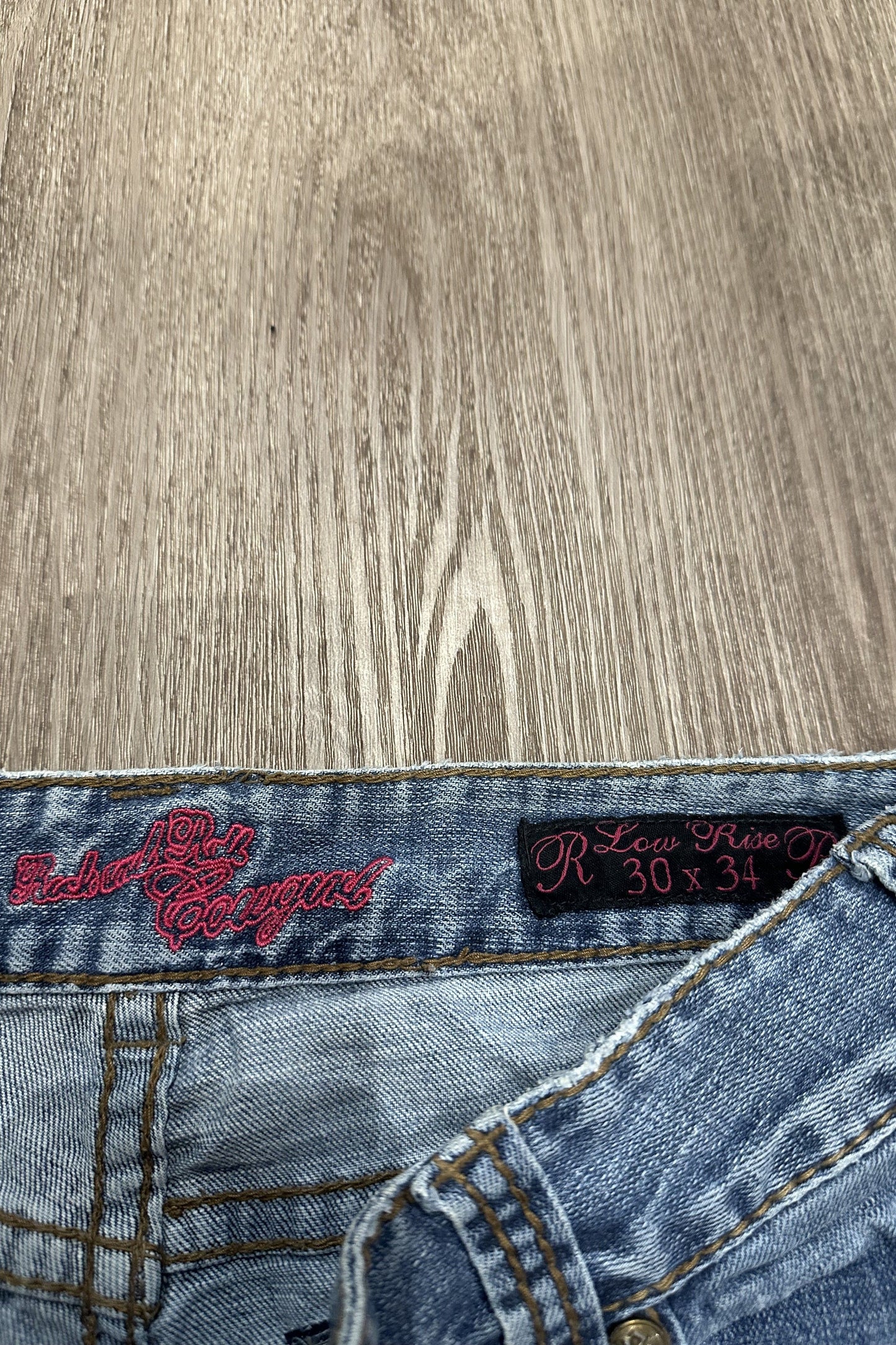 Vintage Embroidered Low Rise Bootcut Rock and Roll Cowgirl Jeans