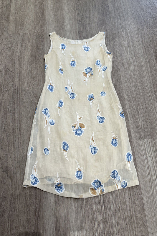 Vintage Santarelli Floral Midi Dress