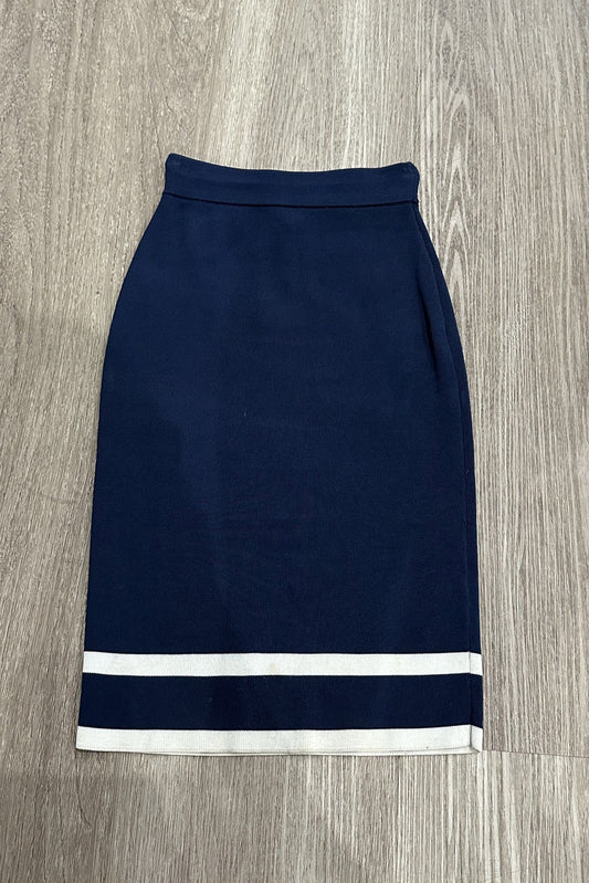 Vintage Guess Midi Skirt Navy