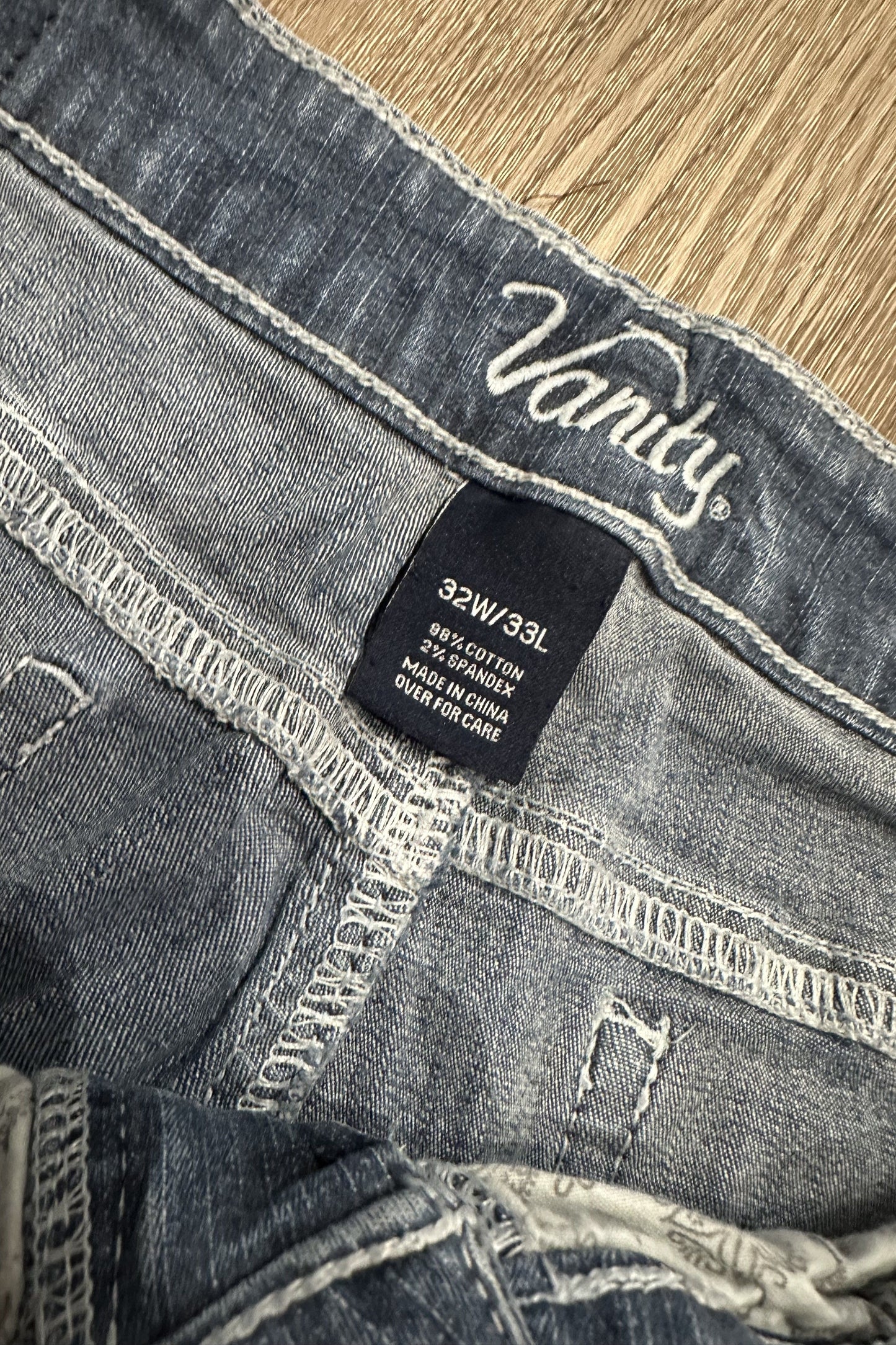 Vintage Low Rise Wide Leg Vanity Jeans