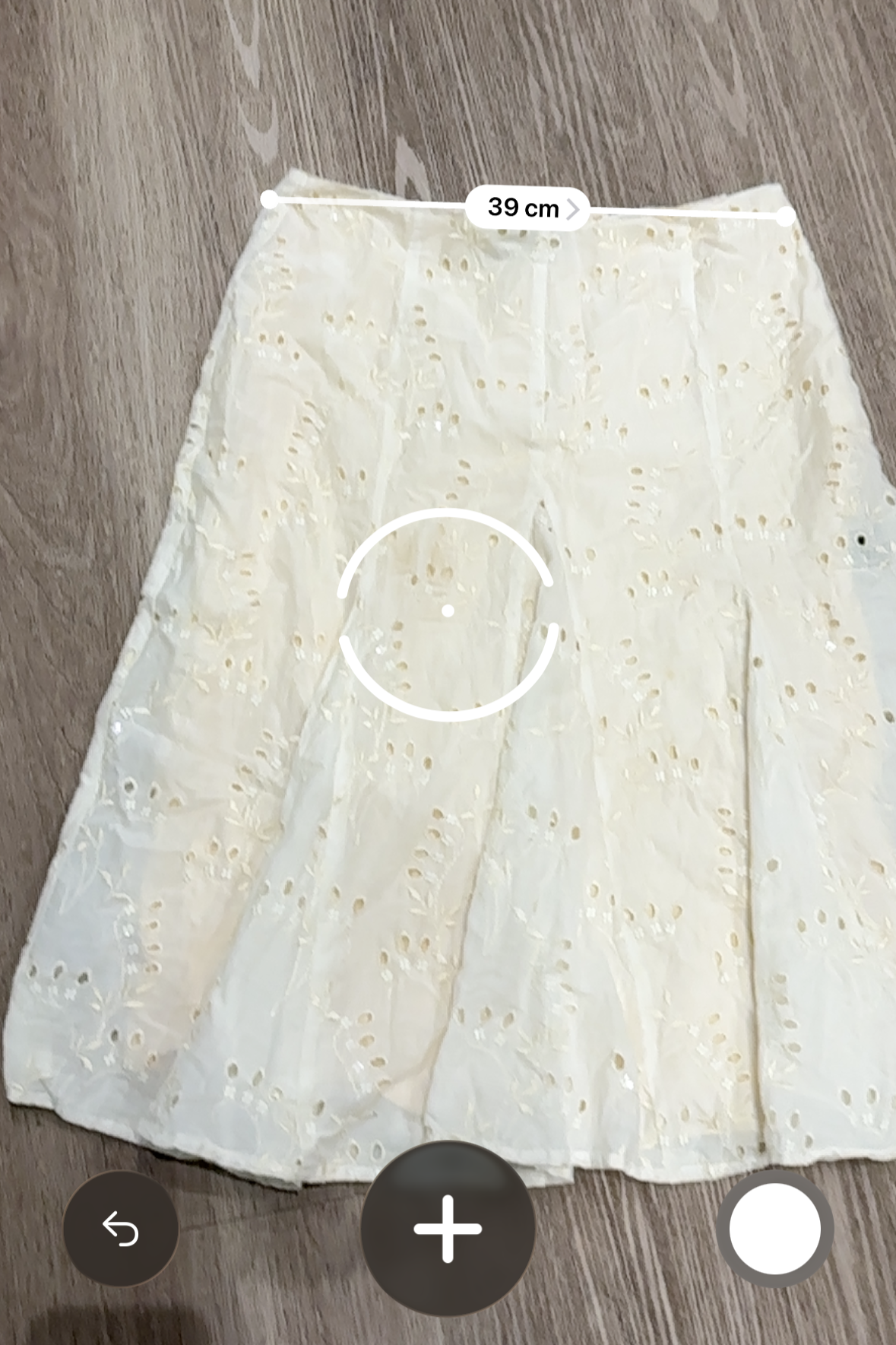 Vintage Y Floral Midi Skirt Cream