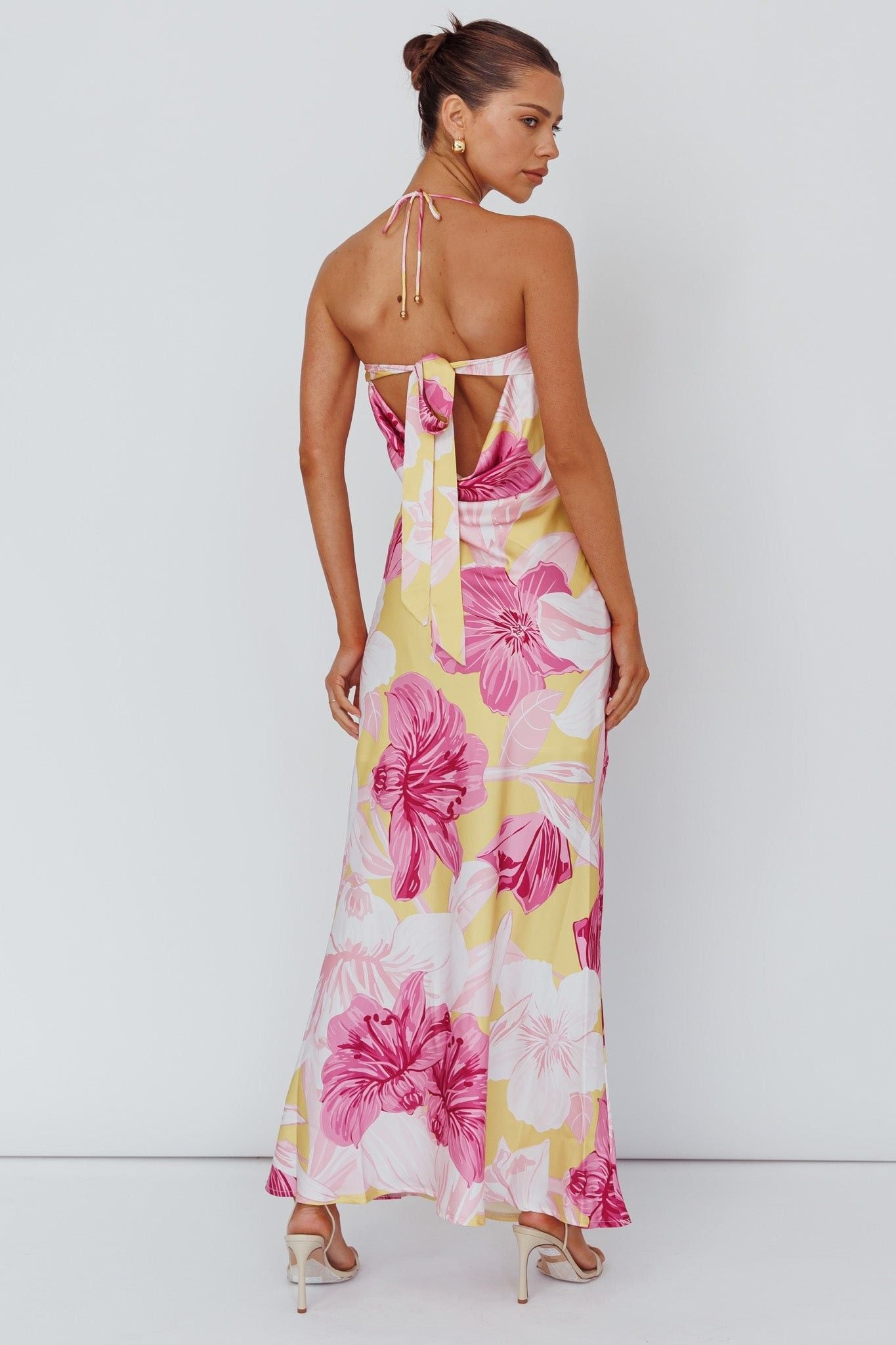 Zoe Strapless Maxi Dress Floral